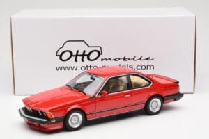 BMW M635 CSi E24 Henna Sarkans Otto 1:18 OT1018 Sveķi — attēls 6 no 6