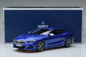 BMW M850i G15 Zils Metallik Norev 1:18 183286 Metāls — attēls 7 no 7