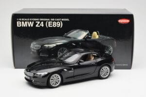 BMW Z4 E89 Spider Melns Metalik Kyosho 1:18 08771BK Metāls — attēls 9 no 9