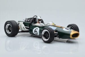 Brabham BT20 Repco #6 D. Hulme British GP 1966 MCG 1:18 MCG18609F Metāls — attēls 4 no 6