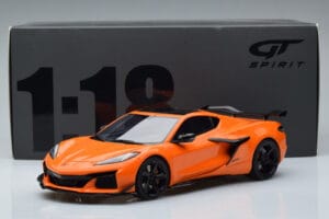 Chevrolet Corvette C8 Z06 Oranžs GT Spirit 1:18 GT417 Sveķi — attēls 6 no 6