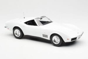 Chevrolet Corvette C3 Kabriolets Can-Am Balts Norev 1:18 189038 Metāls — attēls 4 no 6