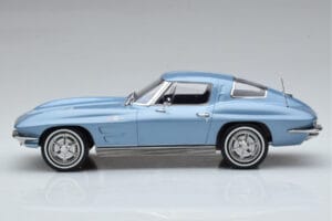 Chevrolet Corvette C2 Sting Ray Zils Norev 1:18 189050 Metāls — attēls 3 no 6