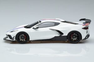Chevrolet Hennessey Corvette C8 Arctic Balts GT Spirit 1:18 GT317 Sveķi — attēls 3 no 6