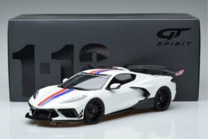 Chevrolet Hennessey Corvette C8 Arctic Balts GT Spirit 1:18 GT317 Sveķi — attēls 6 no 6