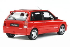 Citroen AX Sport Sarkans Otto 1:18 OT799 Sveķi — attēls 2 no 5