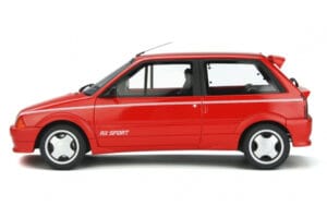 Citroen AX Sport Sarkans Otto 1:18 OT799 Sveķi — attēls 3 no 5