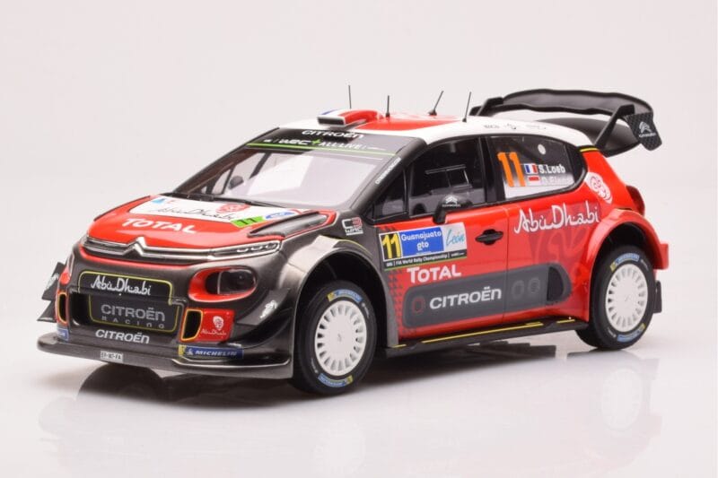 Citroen C3 WRC #11 S. Loeb / D. Elena Rally Mexico 2018 Norev 1:18 181638 Metāls