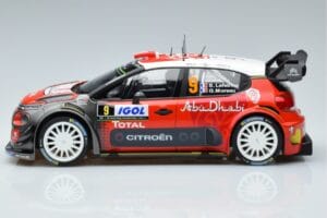 Citroen C3 WRC #9 S. Lefebvre / G. Moreau Tour de Corse 2017 Norev 1:18 181633 Metāls — attēls 3 no 6