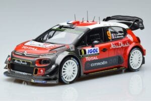 Citroen C3 WRC #9 S. Lefebvre / G. Moreau Tour de Corse 2017 Norev 1:18 181633 Metāls