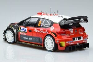 Citroen C3 WRC #9 S. Lefebvre / G. Moreau Tour de Corse 2017 Norev 1:18 181633 Metāls — attēls 5 no 6