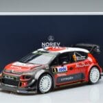 Citroen C3 WRC #9 S. Lefebvre / G. Moreau Tour de Corse 2017 Norev 1:18 181633 Metāls - image 6 of 6