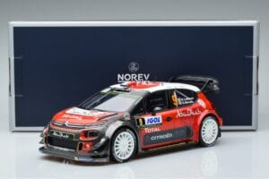 Citroen C3 WRC #9 S. Lefebvre / G. Moreau Tour de Corse 2017 Norev 1:18 181633 Metāls — attēls 6 no 6