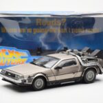DeLorean DMC-12 Time Machine Back to the Future Sudraba Sun Star 1:18 - image 2 of 8