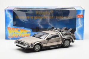 DeLorean DMC-12 Time Machine Back to the Future Sudraba Sun Star 1:18 2711 Metāls — attēls 2 no 8