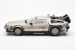 DeLorean DMC-12 Time Machine Back to the Future Sudraba Sun Star 1:18 2711 Metāls — attēls 3 no 8
