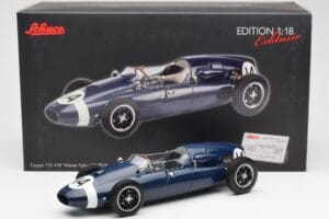 Cooper T51 Climax #14 S. Moss Italian GP Winner 1959 Schuco 1:18 450032600 Metāls — attēls 8 no 8