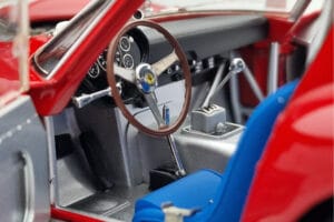 Ferrari 250 GTO #19 24 Hours of Le Mans 1962 Kyosho 1:18 08438A Metāls — attēls 8 no 10