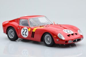 Ferrari 250 GTO #22 24 Hours of Le Mans 1962 Kyosho 1:18 08438B Metāls — attēls 6 no 10
