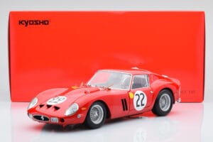 Ferrari 250 GTO #22 24 Hours of Le Mans 1962 Kyosho 1:18 08438B Metāls — attēls 10 no 10