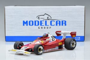 Ferrari 312 T2 B #21 G. Villeneuve Canadian GP 1977 MCG 1:18 MCG18623F Metāls — attēls 6 no 6