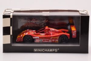 Ferrari 333 SP #3 Moretti Racing G. Moretti / D. Theys / M. Baldi 24 Hours of Le Mans 1998 Minichamps 1:43 430987603 Metāls — attēls 4 no 4