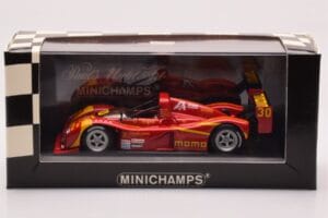 Ferrari 333 SP #30 MOMO M. Papis / D. Theys / B. Wollek Daytona 24 Hours 2nd Place 1996 Minichamps 1:43 430967430 Metāls — attēls 4 no 4