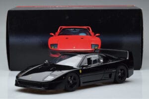 Ferrari F40 Lightweight Melns Kyosho 1:18 08412BK Metāls — attēls 12 no 12