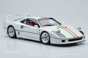 Ferrari F40 Pērļu Balts Italy Kyosho 1:18 08416PWT-G Metāls — attēls 6 no 8