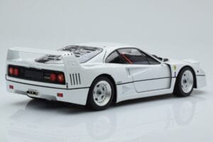 Ferrari F40 Pērļu Balts Kyosho 1:18 08416PW-G Metāls — attēls 3 no 8