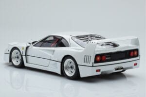 Ferrari F40 Pērļu Balts Kyosho 1:18 08416PW-G Metāls — attēls 7 no 8