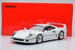 Ferrari F40 Pērļu Balts Kyosho 1:18 08416PW-G Metāls — attēls 8 no 8