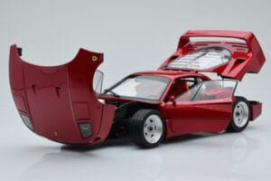 Ferrari F40 Sarkans Metaliks Asia Exclusive Kyosho 1:18 08416RM-G Metāls — attēls 2 no 14