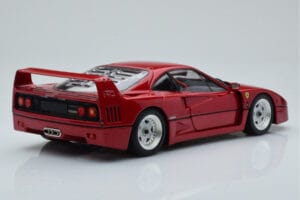 Ferrari F40 Sarkans Metaliks Asia Exclusive Kyosho 1:18 08416RM-G Metāls — attēls 3 no 14