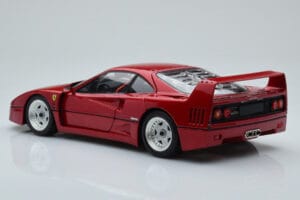 Ferrari F40 Sarkans Metaliks Asia Exclusive Kyosho 1:18 08416RM-G Metāls — attēls 8 no 14