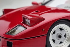 Ferrari F40 Sarkans Metaliks Asia Exclusive Kyosho 1:18 08416RM-G Metāls — attēls 10 no 14