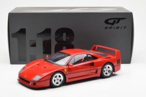 Ferrari F40 Sarkans GT Spirit 1:18 GT291 Sveķi — attēls 5 no 5