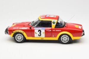 Fiat 124 Abarth #3 Barbasio / Sodano East African Safari Rally 1974 Sun Star 1:18 4952 Metāls — attēls 4 no 8