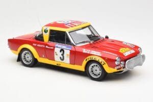 Fiat 124 Abarth #3 Barbasio / Sodano East African Safari Rally 1974 Sun Star 1:18 4952 Metāls — attēls 6 no 8