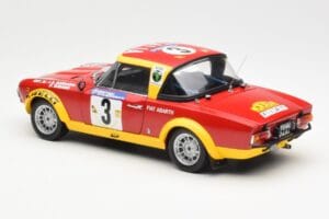 Fiat 124 Abarth #3 Barbasio / Sodano East African Safari Rally 1974 Sun Star 1:18 4952 Metāls — attēls 7 no 8