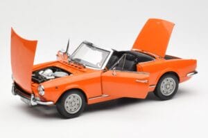 Fiat 124 BS Oranžs Sun Star 1:18 4906 Metāls — attēls 2 no 8