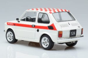Fiat 126 Abarth Balts MCG 1:18 MCG18325 Metāls — attēls 5 no 6