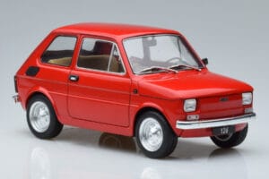 Fiat 126 Sarkans MCG 1:18 MCG18323 Metāls — attēls 4 no 6