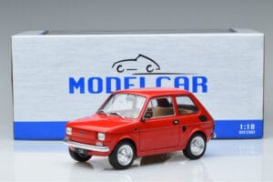 Fiat 126 Sarkans MCG 1:18 MCG18323 Metāls — attēls 6 no 6