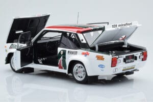 Fiat 131 Abarth Alitalia #2 W. Röhrl / C. Geistdörfer Rally Monte Carlo 1978 Kyosho 1:18 08376G Metāls — attēls 5 no 10