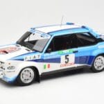 Fiat 131 Abarth #5 Team Fiat Works Rally Portugal 1980 Kyosho 1:18 08376A Metāls