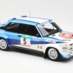 Fiat 131 Abarth #5 Team Fiat Works Rally Portugal 1980 Kyosho 1:18 08376A Metāls - image 6 of 8
