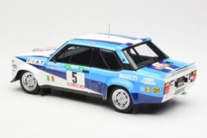 Fiat 131 Abarth #5 Team Fiat Works Rally Portugal 1980 Kyosho 1:18 08376A Metāls — attēls 7 no 8