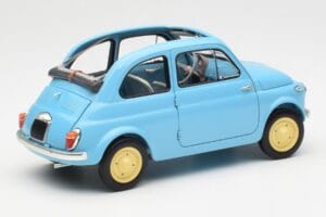 Fiat Nuova 500 Celeste Zils Kyosho 1:18 08966LB Metāls — attēls 3 no 8