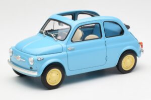 Fiat Nuova 500 Celeste Zils Kyosho 1:18
